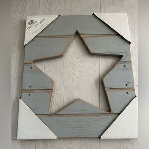 New Twelve timbers wooden star wall décor